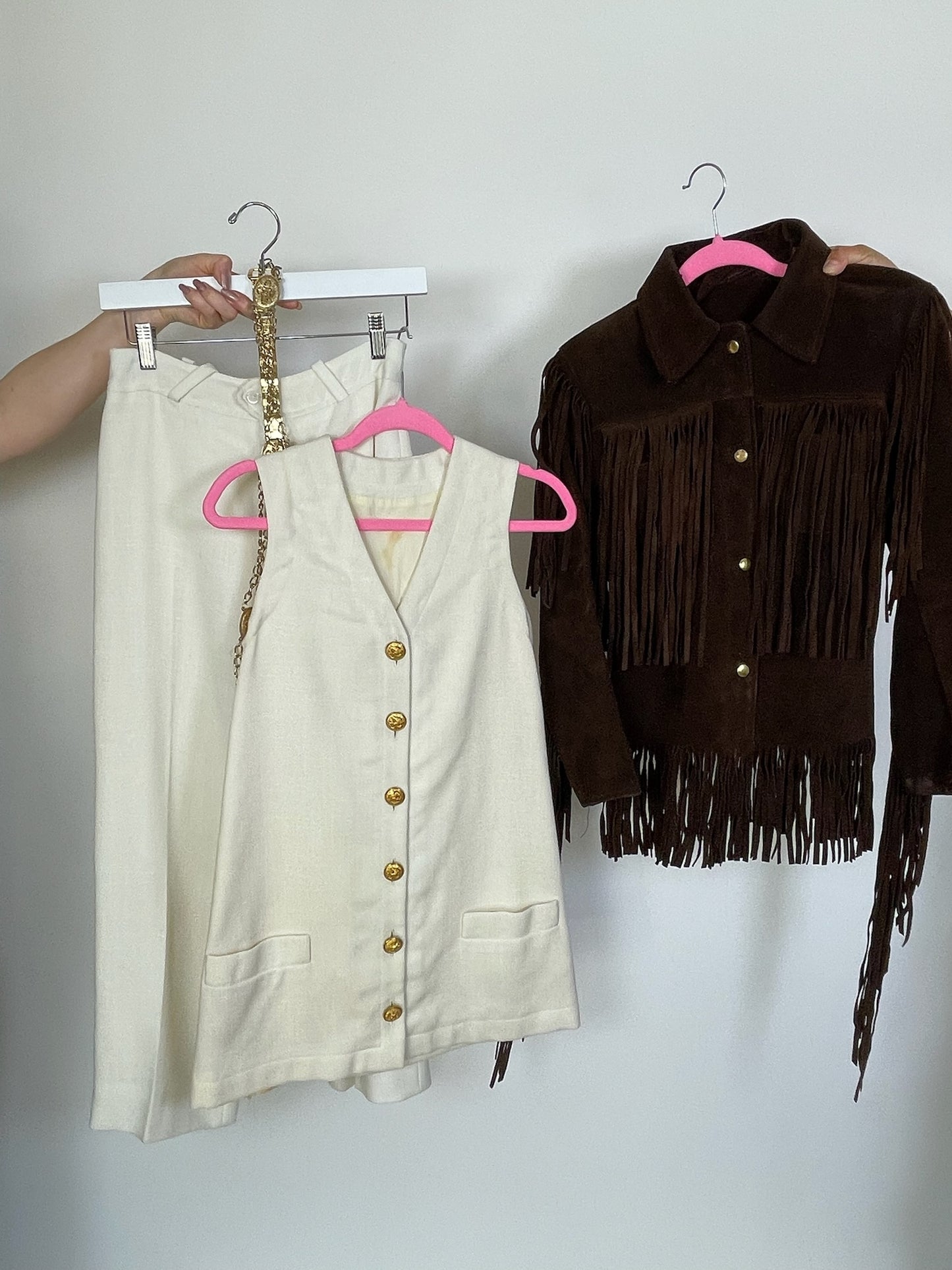 Vintage 60s 70s Dark Brown Suede Fringe Leather Jacket - Best Size XS-S