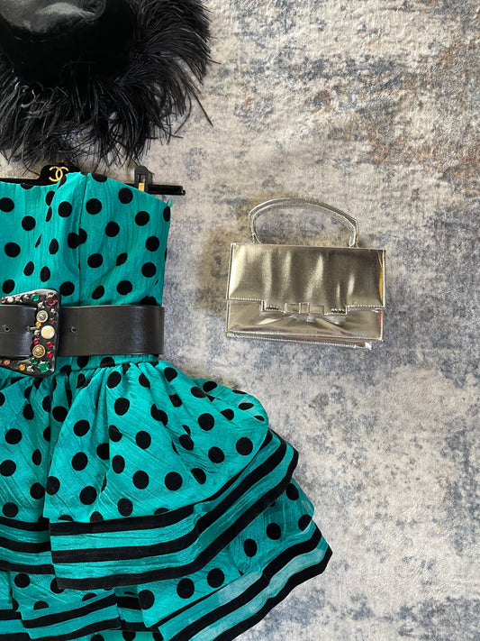 60s Silver Mini Made in Hong Kong Handbag