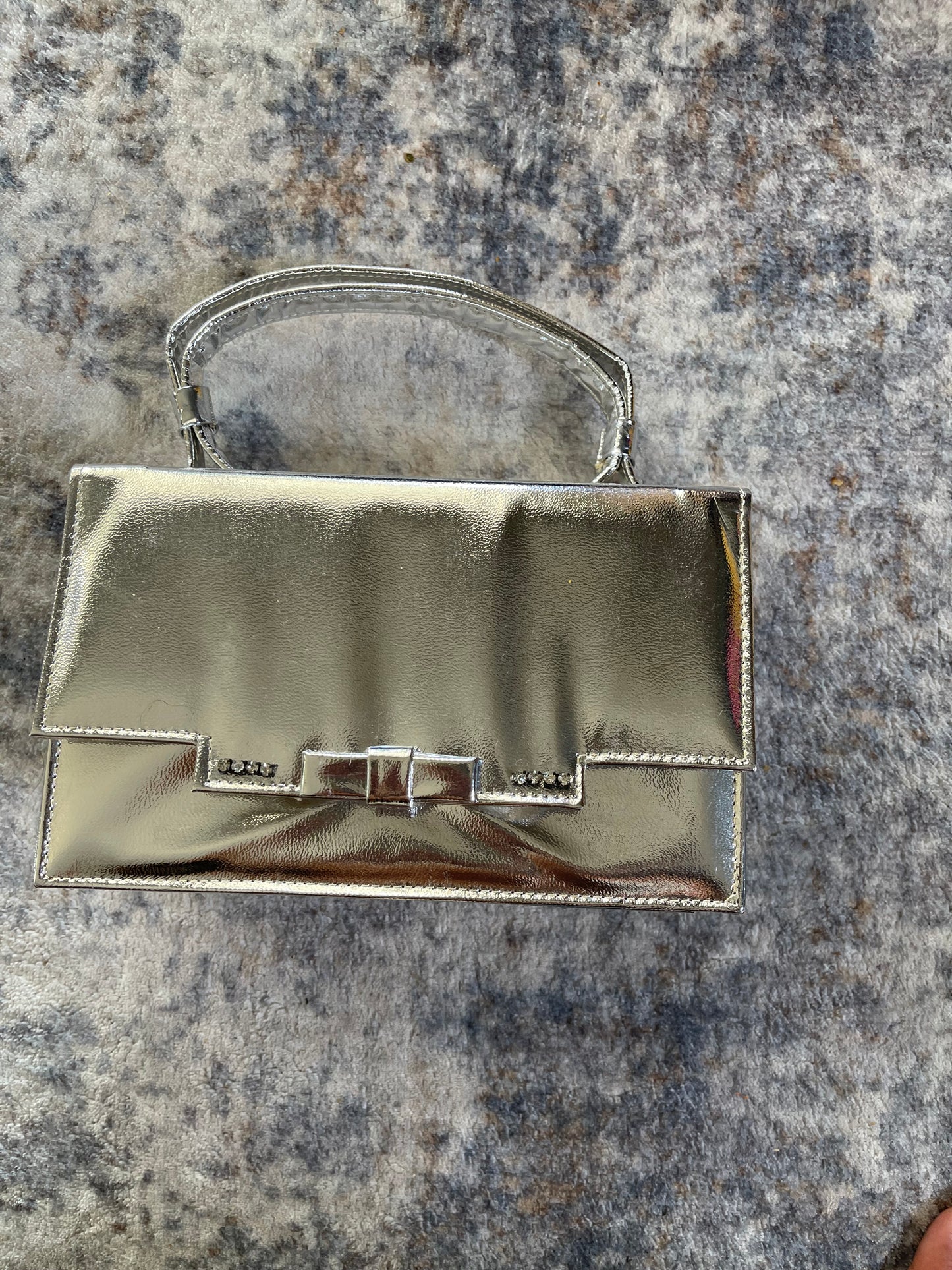 60s Silver Mini Made in Hong Kong Handbag