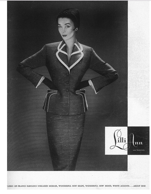 Vintage 50s "Lilli Ann San Francisco" Sharkskin Blazer *Documented* - Best Fits Size XS-S