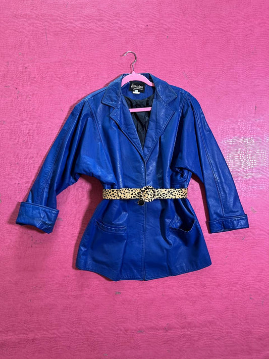 Vintage 80s Cheetah Pony Hair Belt - Fits Size XS-S, Possibly M