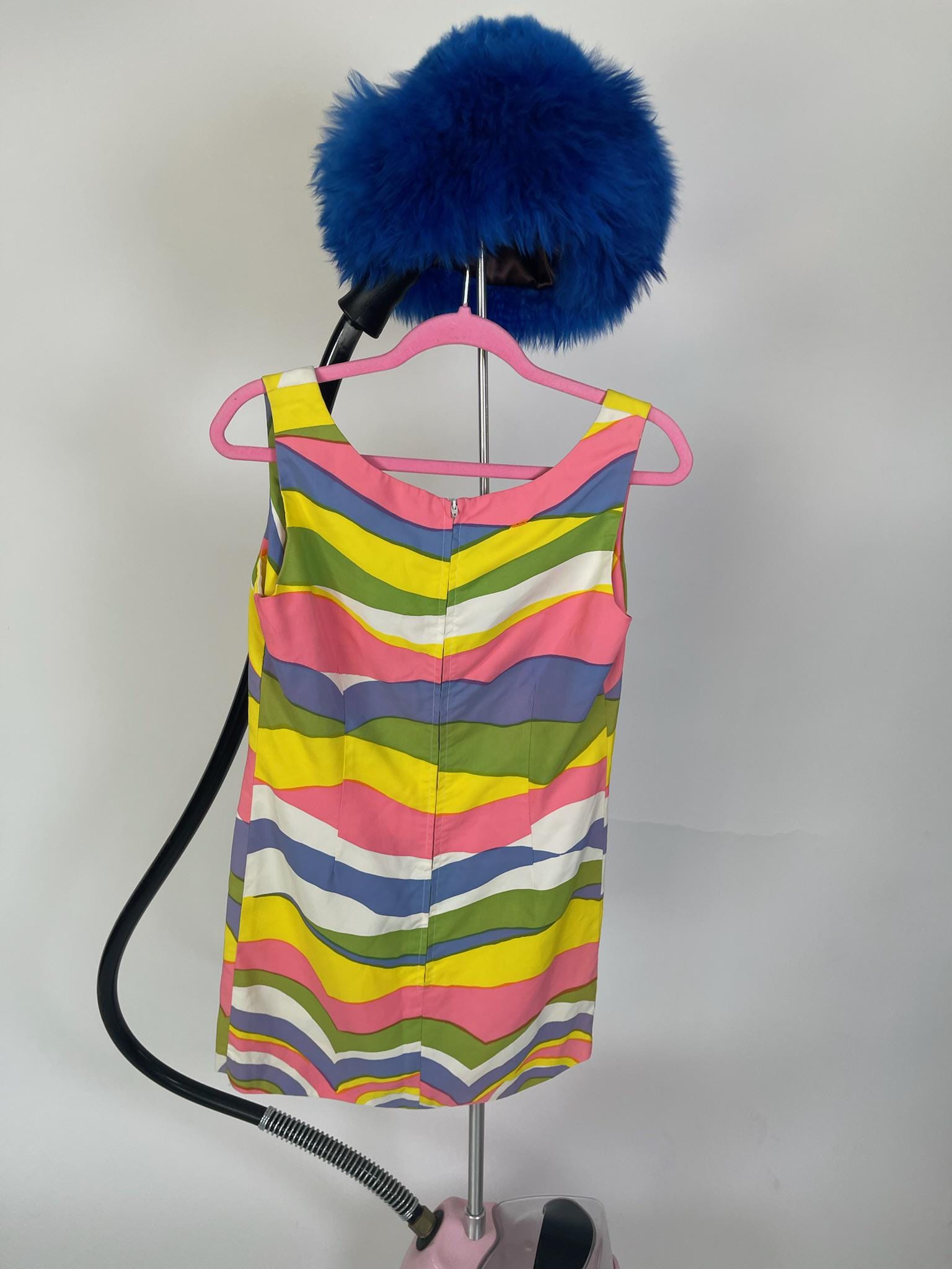 Vintage 60s "Loomtogs" Pastel Stripe Dress - Fits Size XS-S