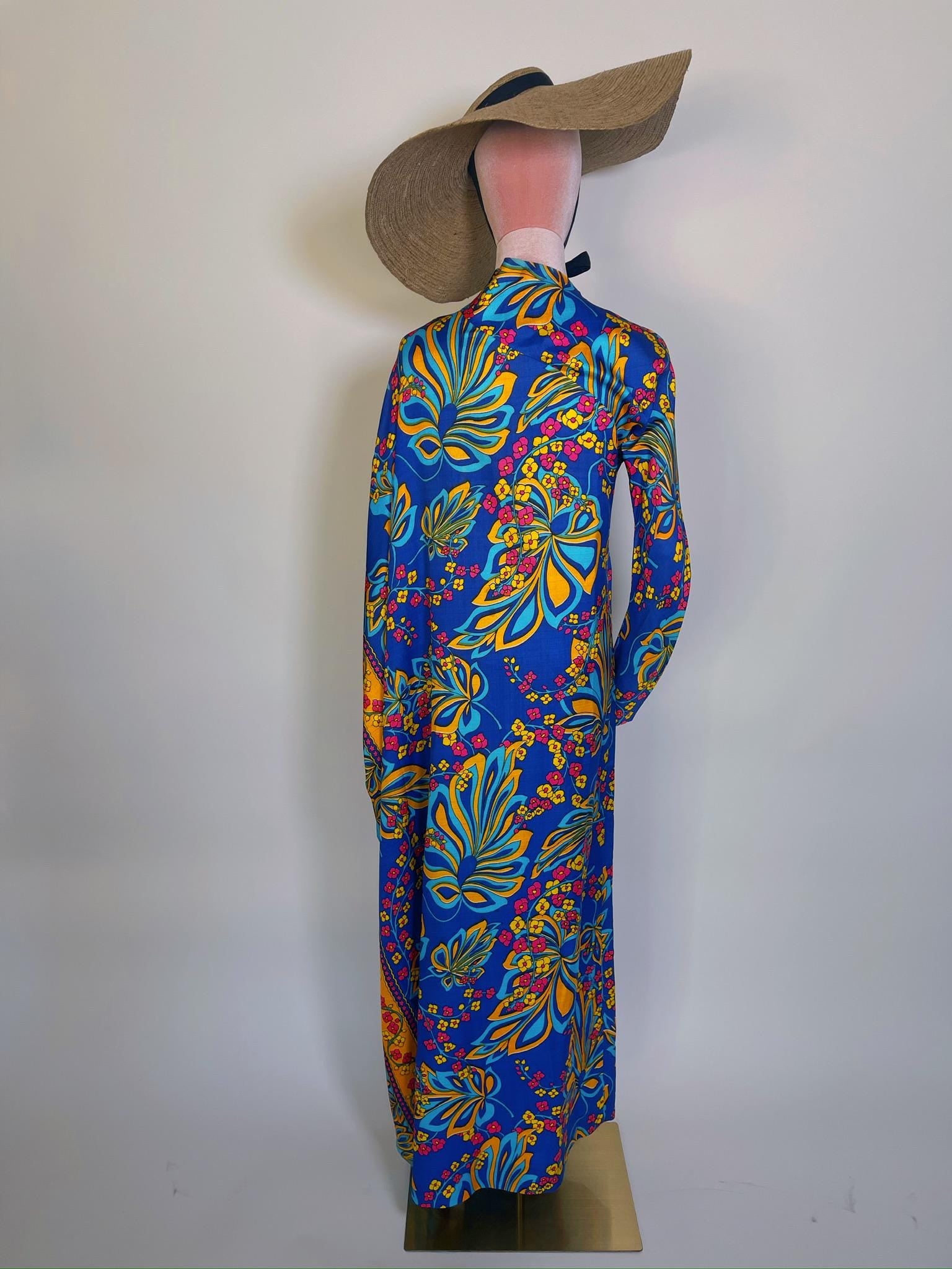 Vintage 60s 70s One Sleeve Kaftan - Fits Most Sizes