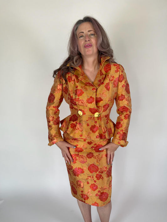 Vintage 60s Neiman Marcus French Skirt Set - Fits Size XXS-XS