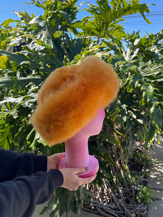 Baby Alpaca Hat - Marigold Orange