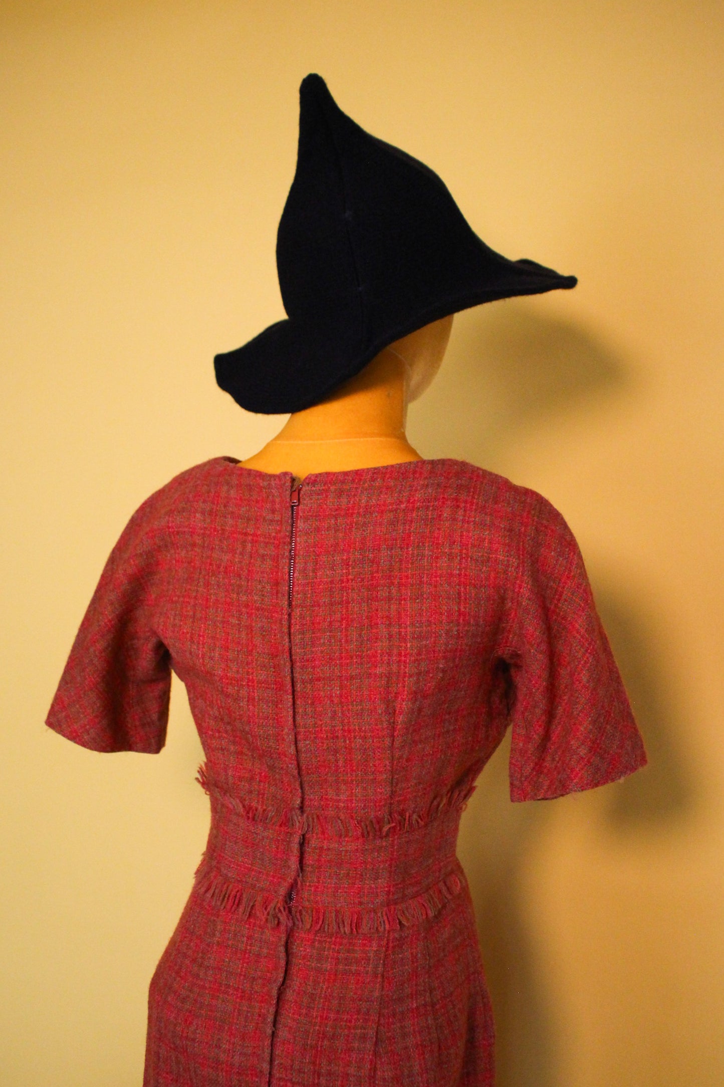 Vintage 50s 60s "Betty Barclay" Scarecrow Style Dress Best Fits XS-S