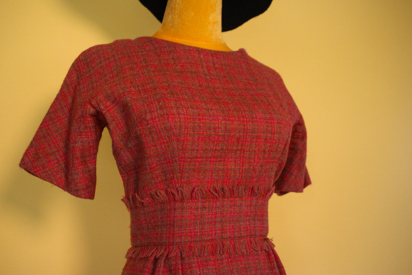 Vintage 50s 60s "Betty Barclay" Scarecrow Style Dress Best Fits XS-S