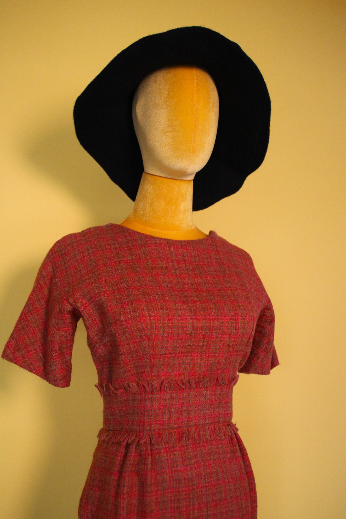 Vintage 50s 60s "Betty Barclay" Scarecrow Style Dress Best Fits XS-S