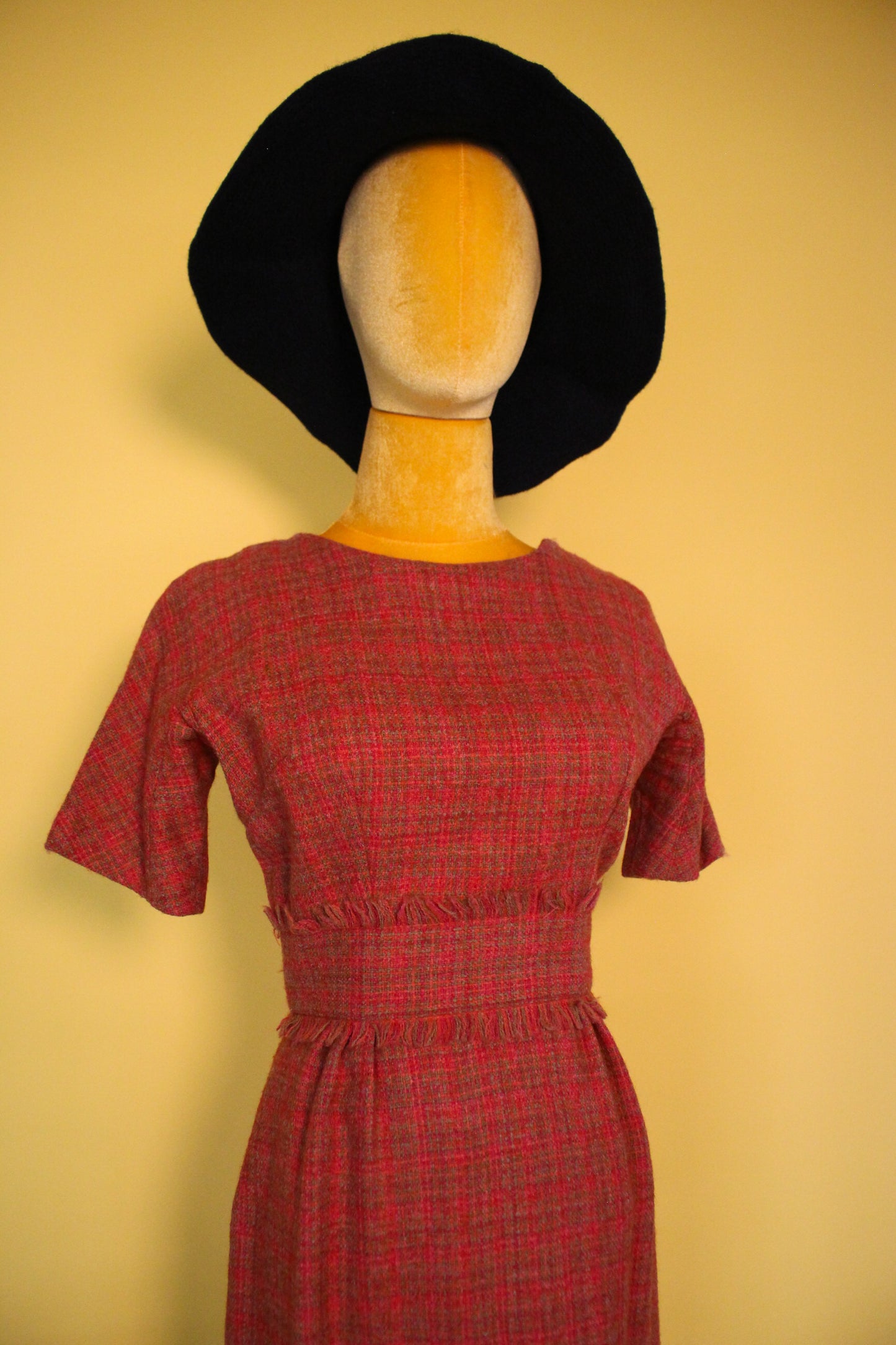 Vintage 50s 60s "Betty Barclay" Scarecrow Style Dress Best Fits XS-S