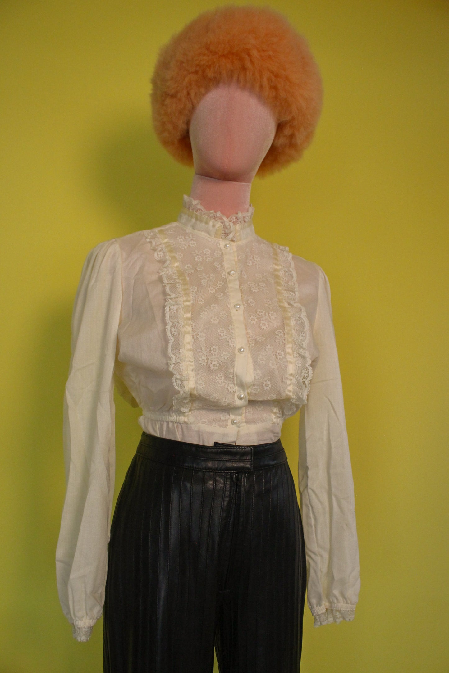 Vintage 60s 70s "St. Amy" Peplum Blouse Best Fits Size S-L