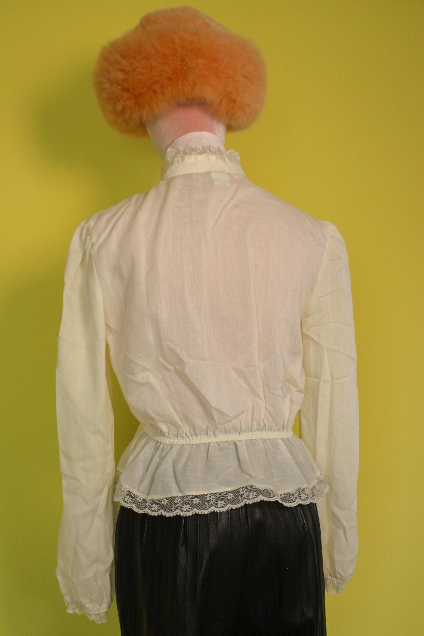 Vintage 60s 70s "St. Amy" Peplum Blouse Best Fits Size S-L