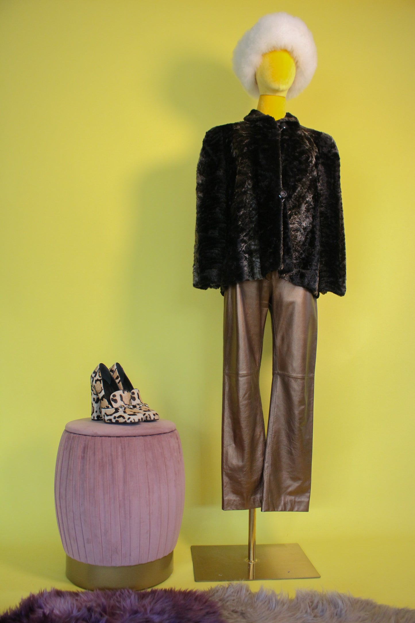 Vintage "Bebe" Bronze Buttery Leather Pants Best Fits Size S, Possible M