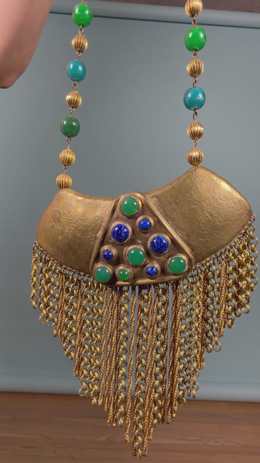 Vintage Signed Sonia Italy Statement Necklace