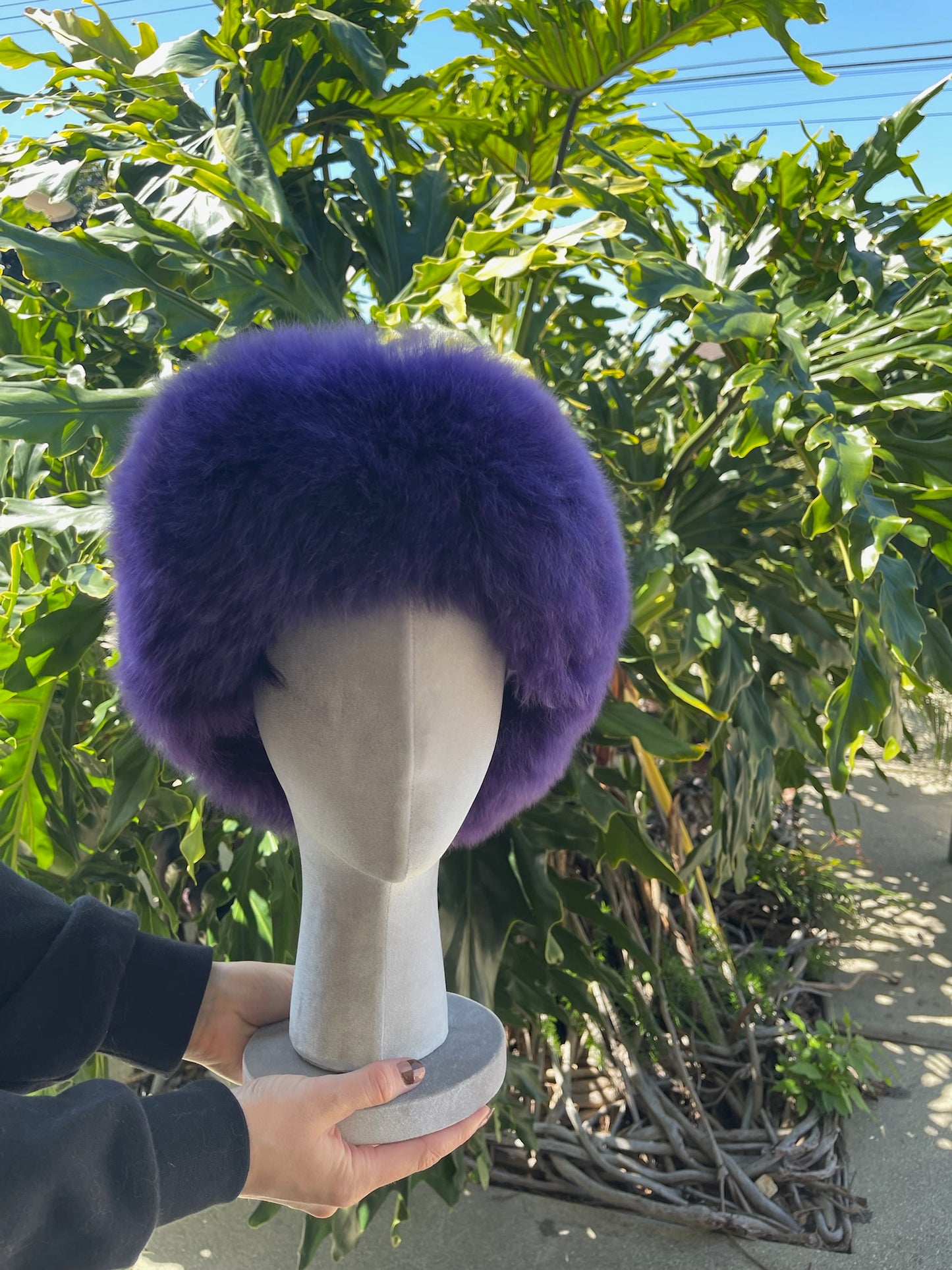 Baby Alpaca Hat - Purple