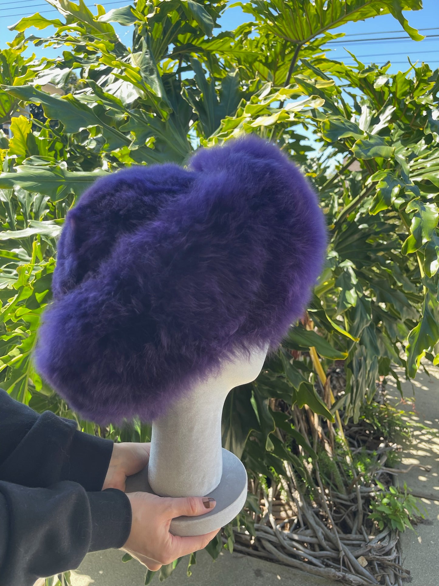 Baby Alpaca Hat - Purple