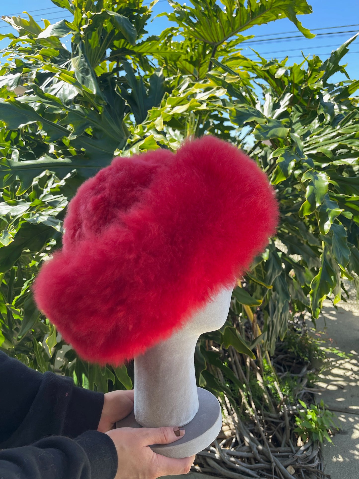 Baby Alpaca Hat - Watermelon Red