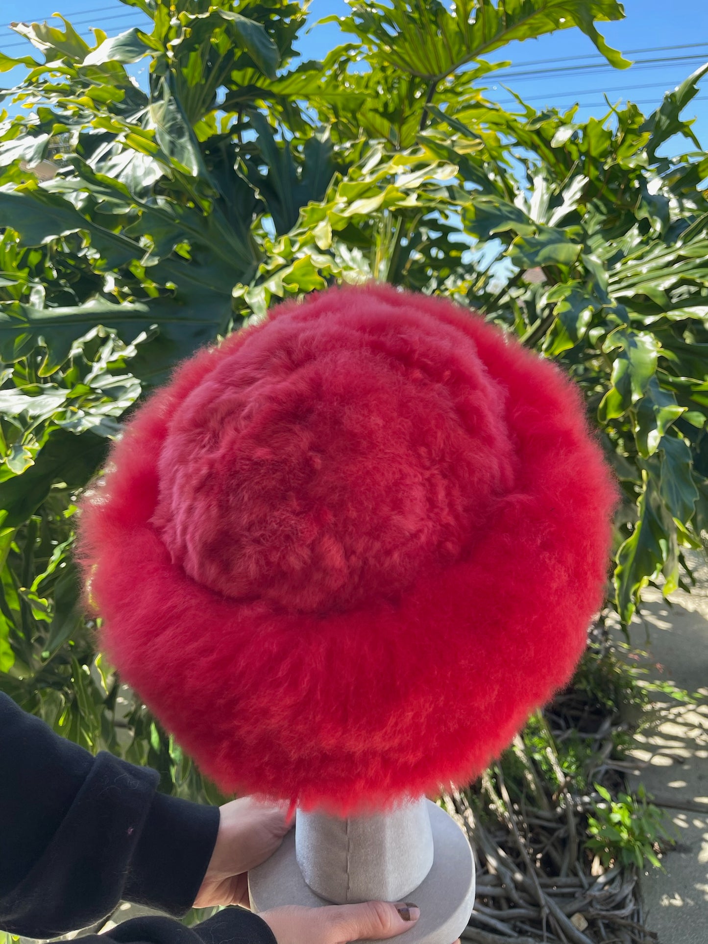 Baby Alpaca Hat - Watermelon Red